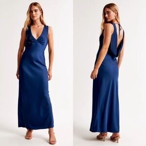 Abercrombie & Fitch Navy Backless Dress